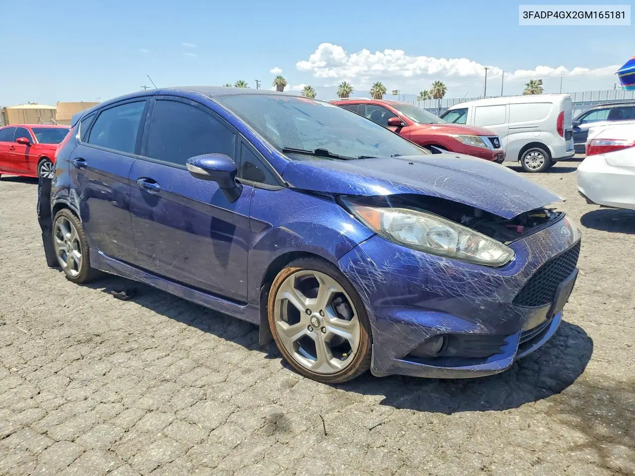 2016 Ford Fiesta St VIN: 3FADP4GX2GM165181 Lot: 60999666