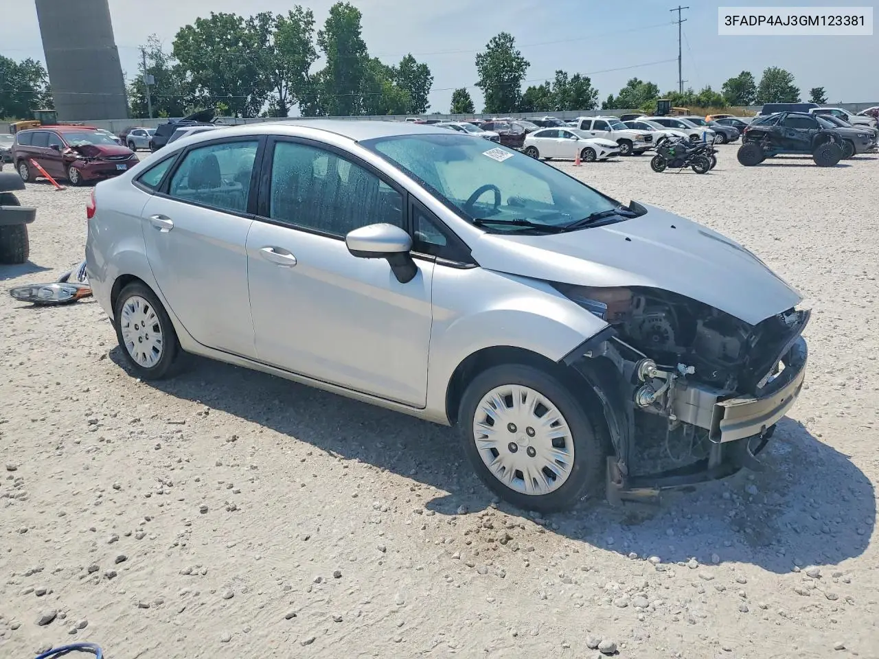 2016 Ford Fiesta S VIN: 3FADP4AJ3GM123381 Lot: 61216496