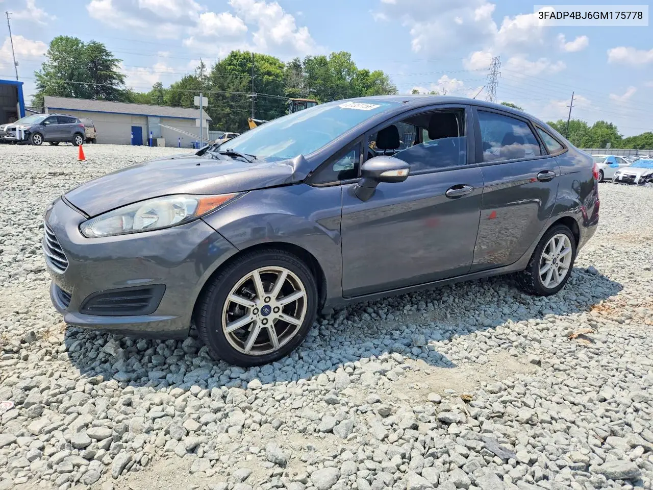 2016 Ford Fiesta Se VIN: 3FADP4BJ6GM175778 Lot: 61351156
