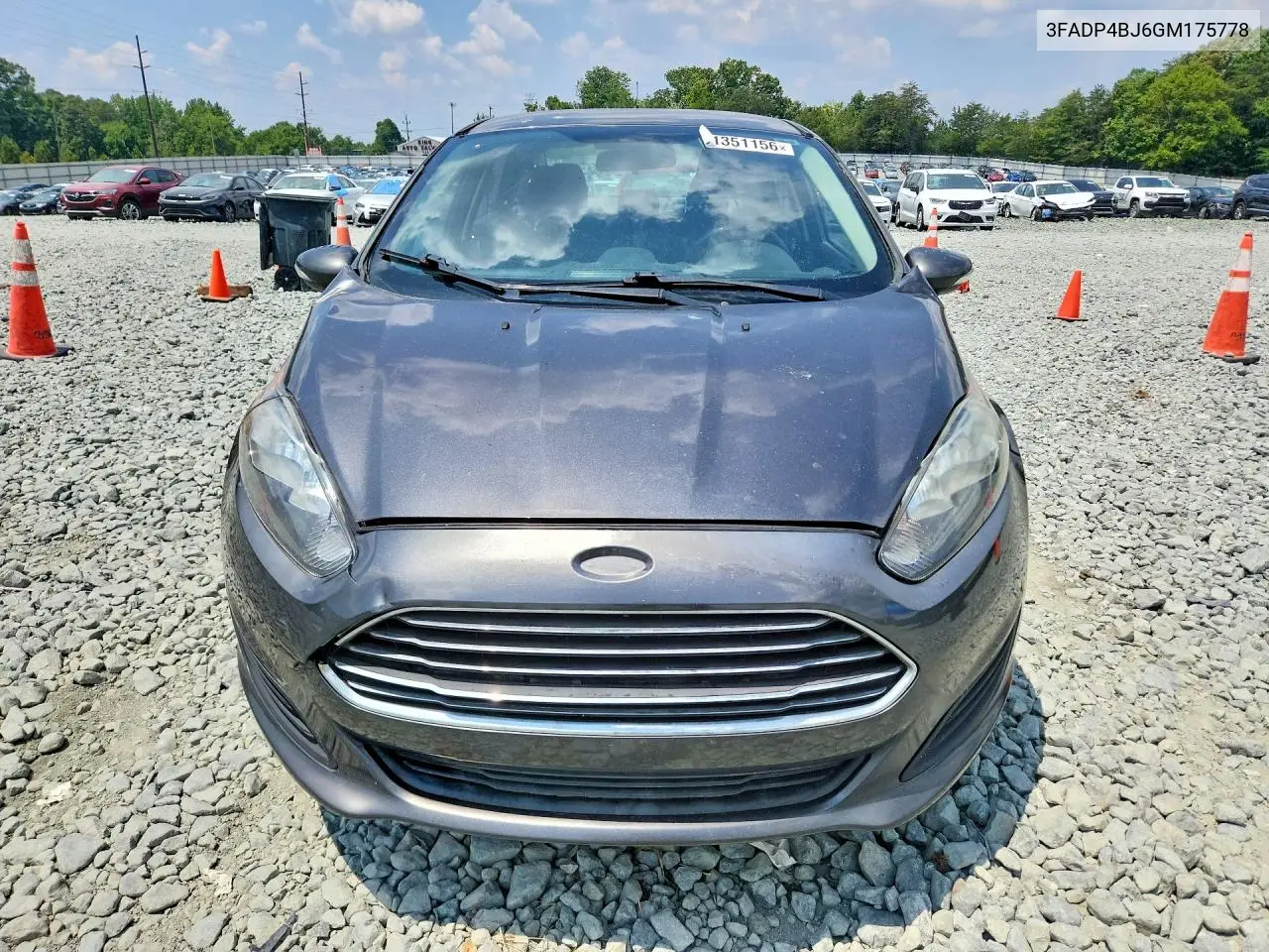 2016 Ford Fiesta Se VIN: 3FADP4BJ6GM175778 Lot: 61351156