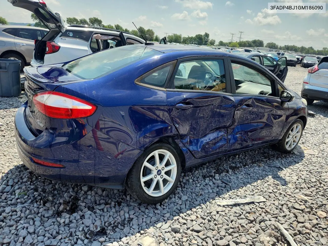 2016 Ford Fiesta Se VIN: 3FADP4BJ1GM186090 Lot: 61597096