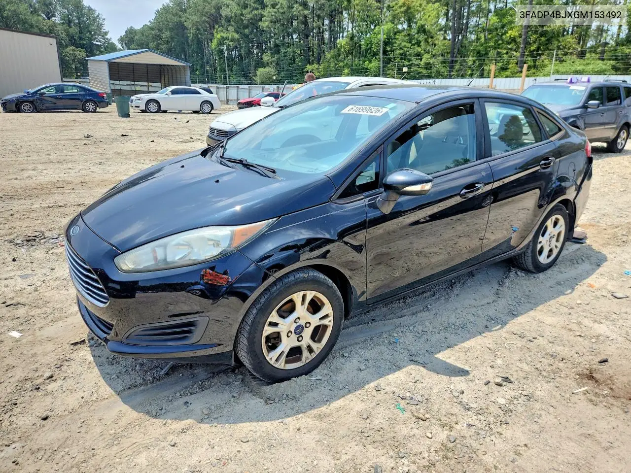 2016 Ford Fiesta Se VIN: 3FADP4BJXGM153492 Lot: 61699626