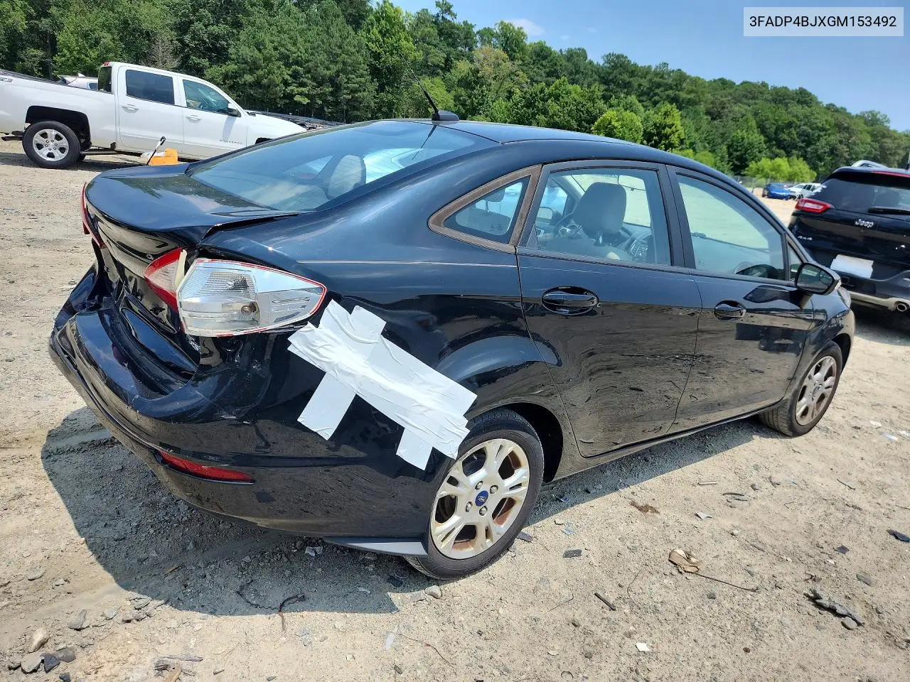 2016 Ford Fiesta Se VIN: 3FADP4BJXGM153492 Lot: 61699626