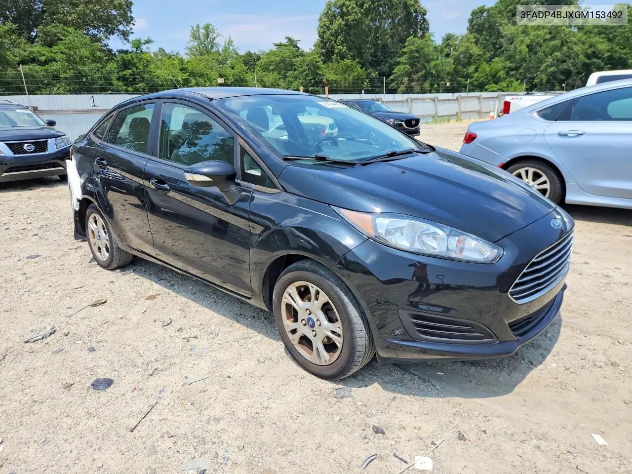 2016 Ford Fiesta Se VIN: 3FADP4BJXGM153492 Lot: 61699626