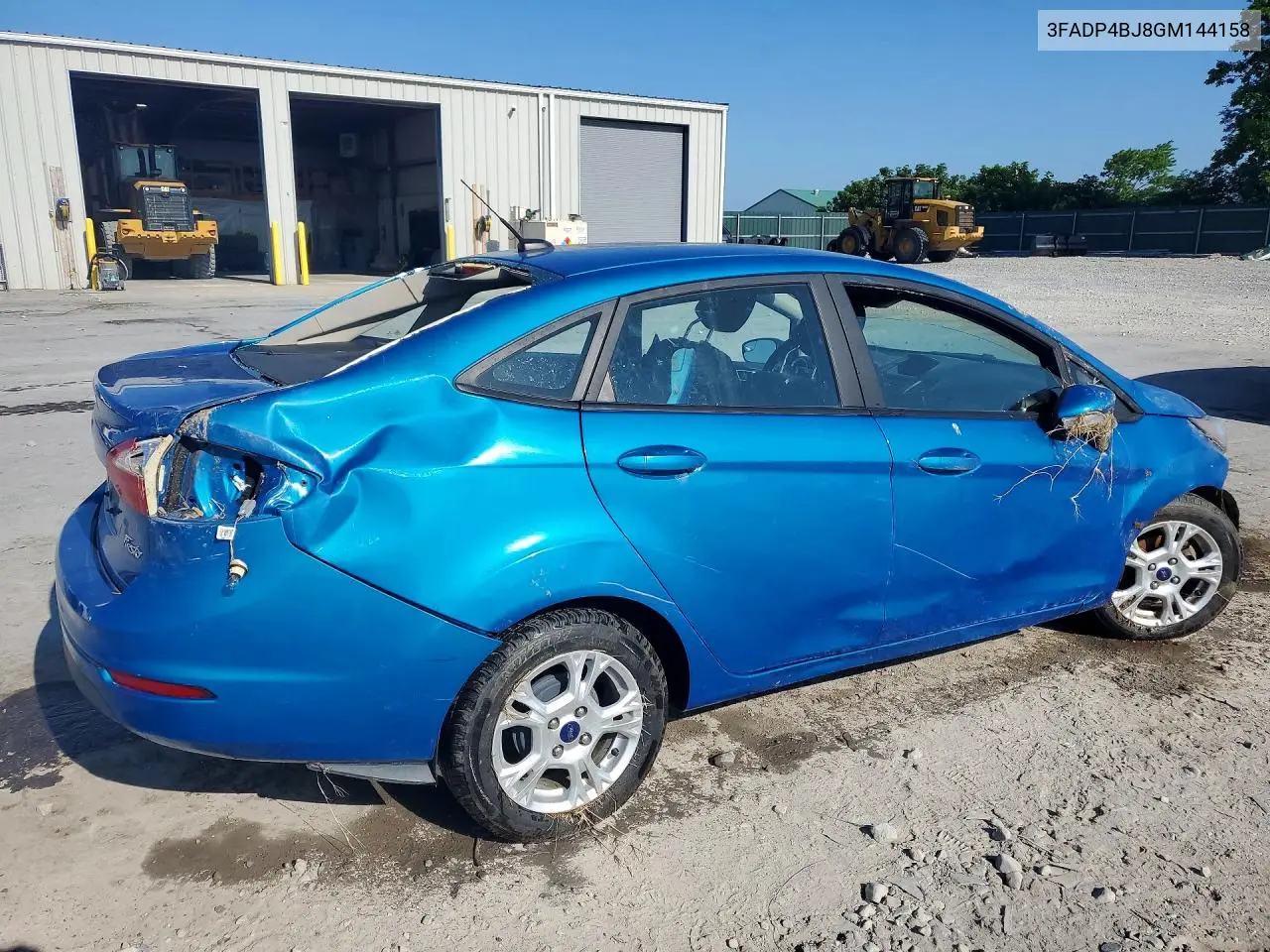 2016 Ford Fiesta Se VIN: 3FADP4BJ8GM144158 Lot: 97683125