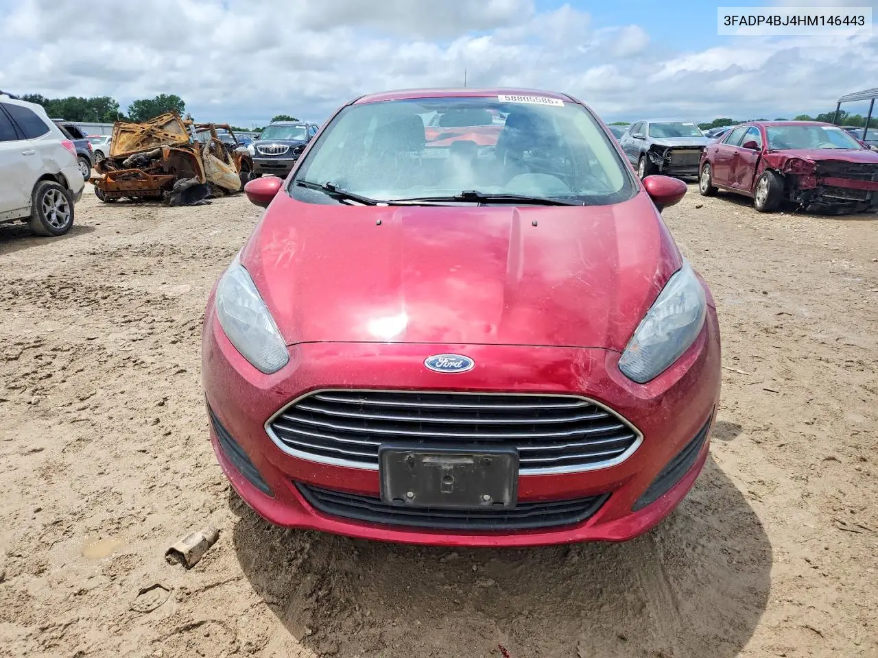 2017 Ford Fiesta Se VIN: 3FADP4BJ4HM146443 Lot: 58805586
