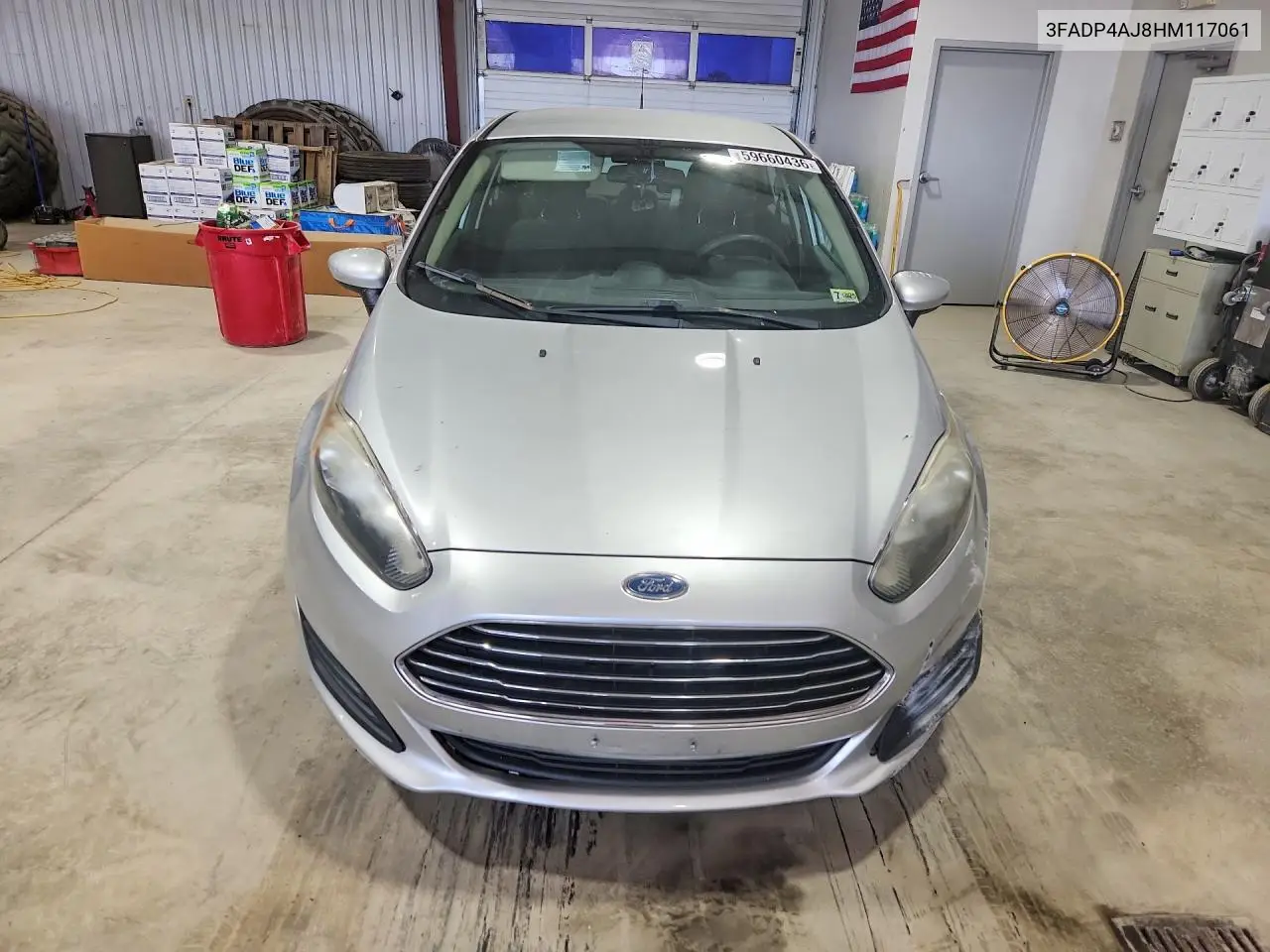2017 Ford Fiesta S VIN: 3FADP4AJ8HM117061 Lot: 59660436