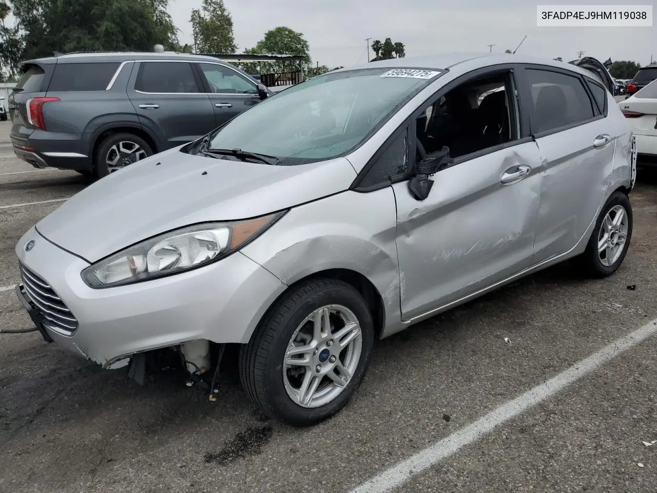 2017 Ford Fiesta Se VIN: 3FADP4EJ9HM119038 Lot: 59694275