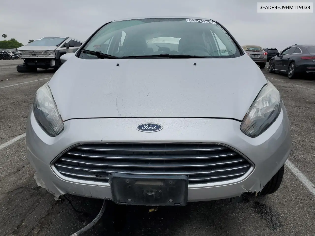 2017 Ford Fiesta Se VIN: 3FADP4EJ9HM119038 Lot: 59694275