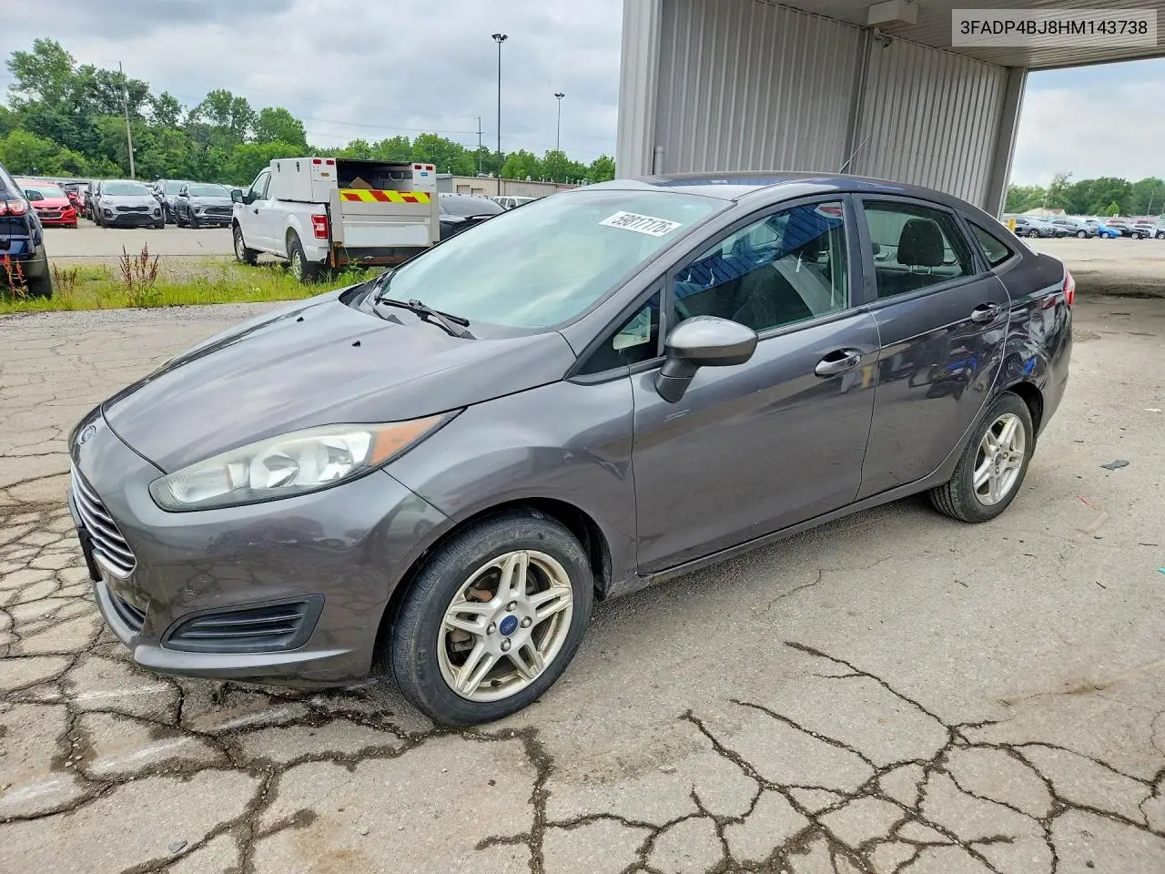 2017 Ford Fiesta Se VIN: 3FADP4BJ8HM143738 Lot: 59817176