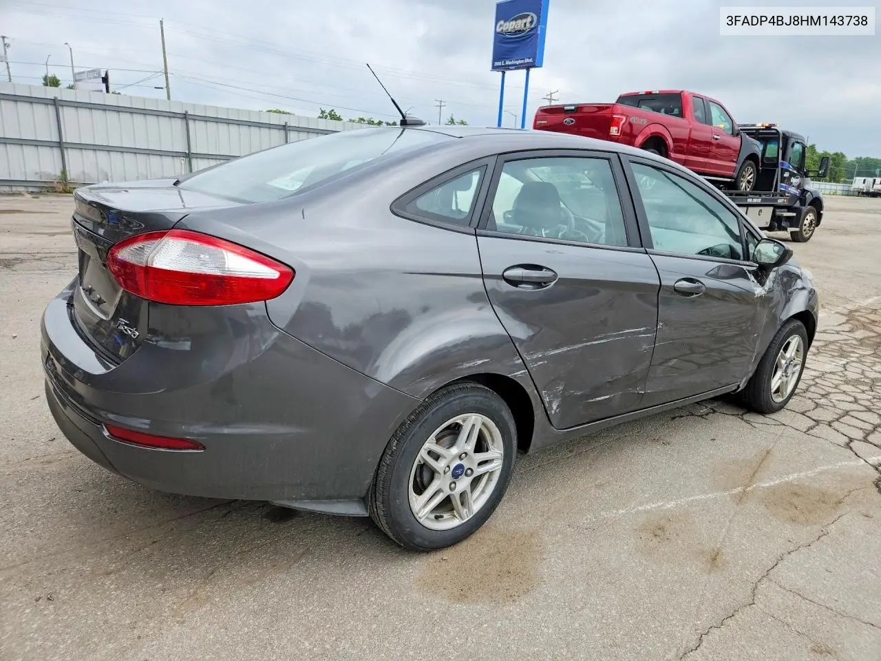 2017 Ford Fiesta Se VIN: 3FADP4BJ8HM143738 Lot: 59817176