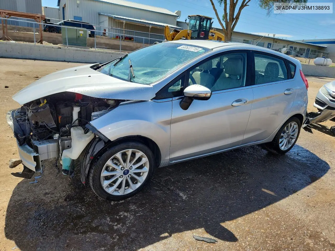 2017 Ford Fiesta Titanium VIN: 3FADP4FJ3HM138893 Lot: 60522716