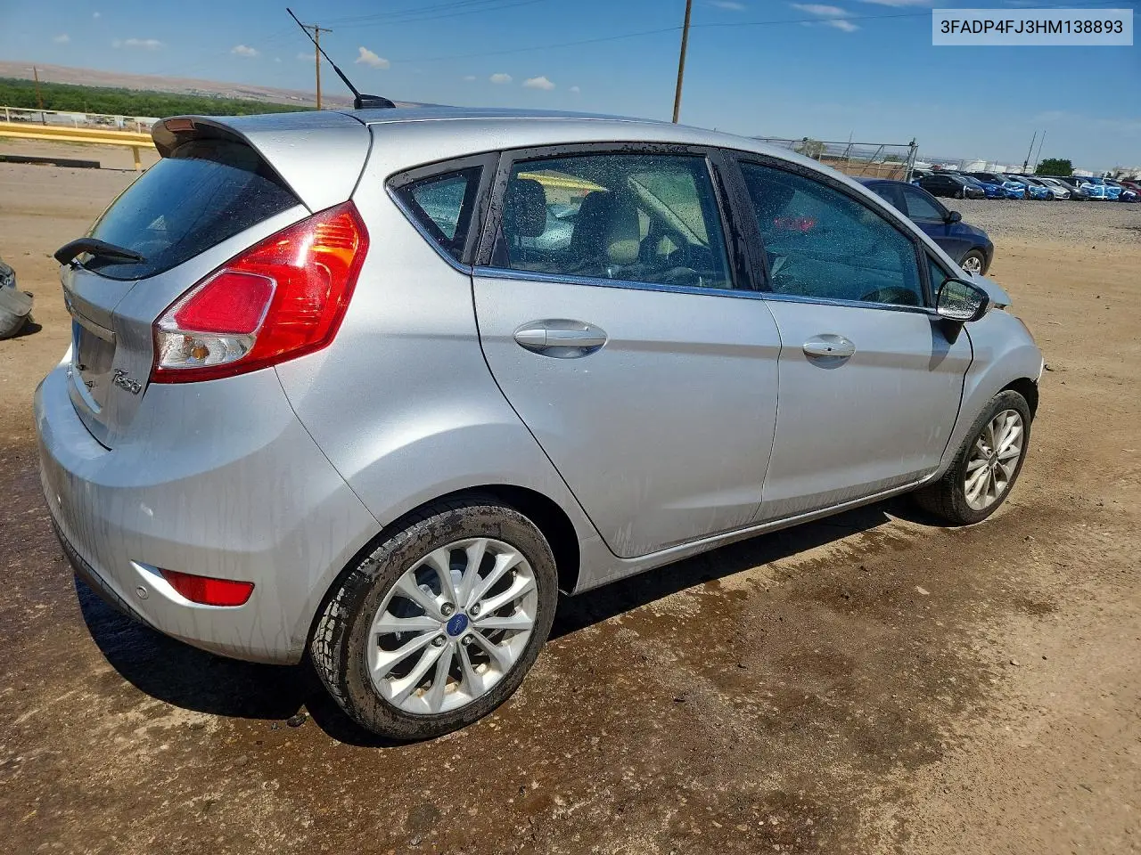 2017 Ford Fiesta Titanium VIN: 3FADP4FJ3HM138893 Lot: 60522716