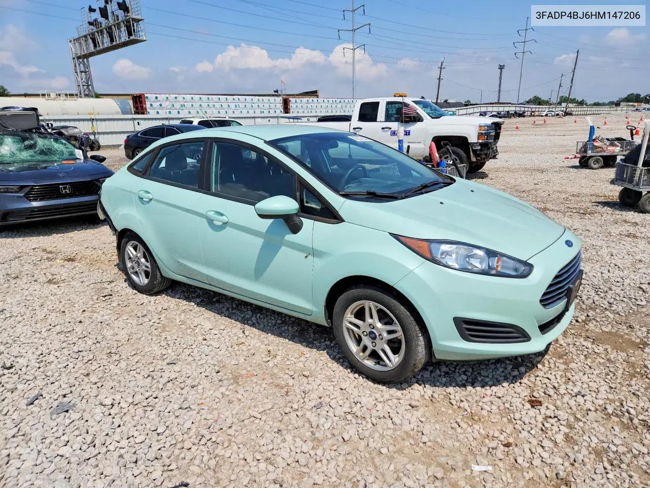 2017 Ford Fiesta Se VIN: 3FADP4BJ6HM147206 Lot: 60657636