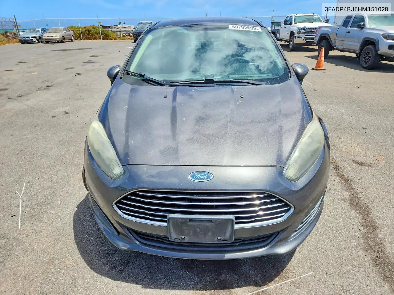 2017 Ford Fiesta Se VIN: 3FADP4BJ6HM151028 Lot: 60705696