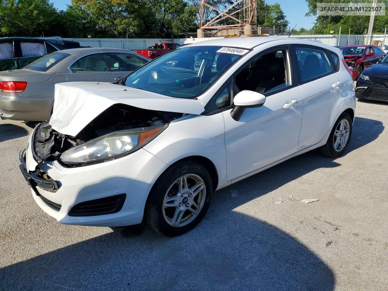 2018 Ford Fiesta Se VIN: 3FADP4EJ3JM122507 Lot: 57846046