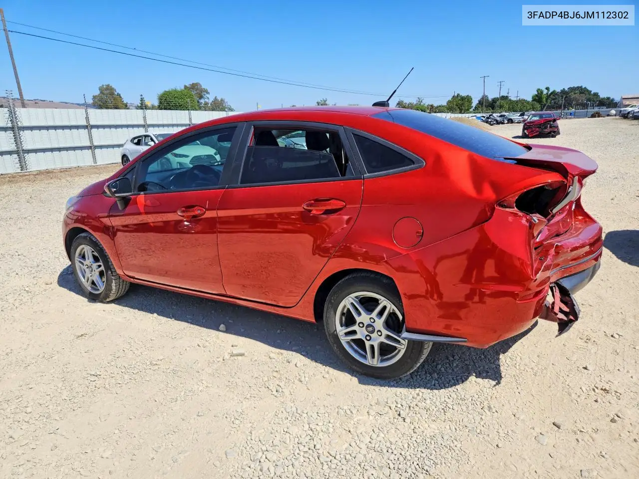 2018 Ford Fiesta Se VIN: 3FADP4BJ6JM112302 Lot: 58965796