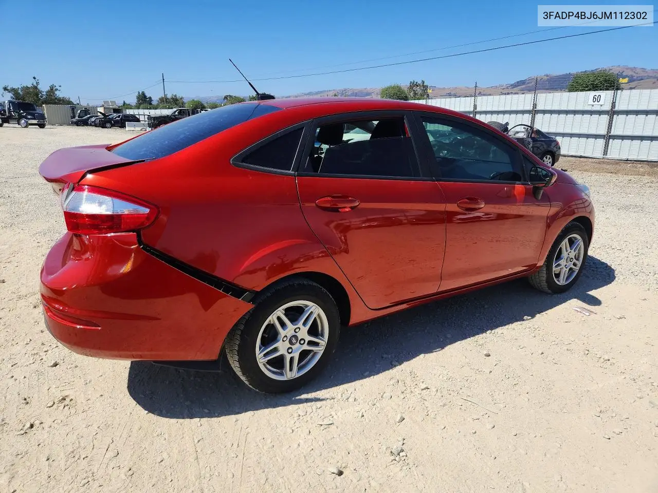 2018 Ford Fiesta Se VIN: 3FADP4BJ6JM112302 Lot: 58965796