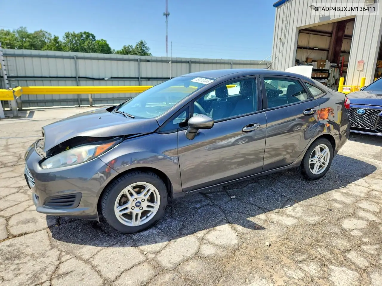2018 Ford Fiesta Se VIN: 3FADP4BJXJM136411 Lot: 59310466
