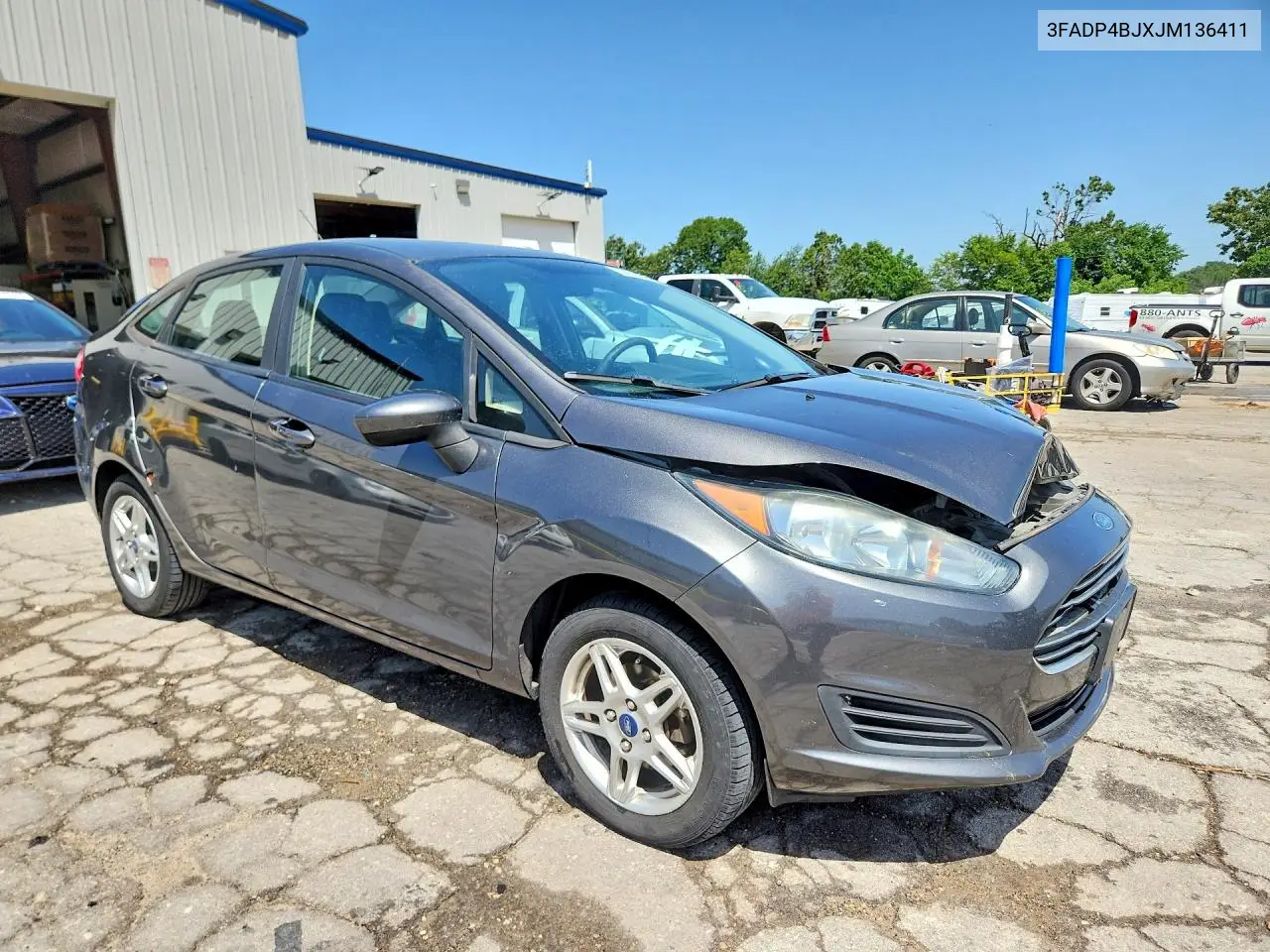 2018 Ford Fiesta Se VIN: 3FADP4BJXJM136411 Lot: 59310466