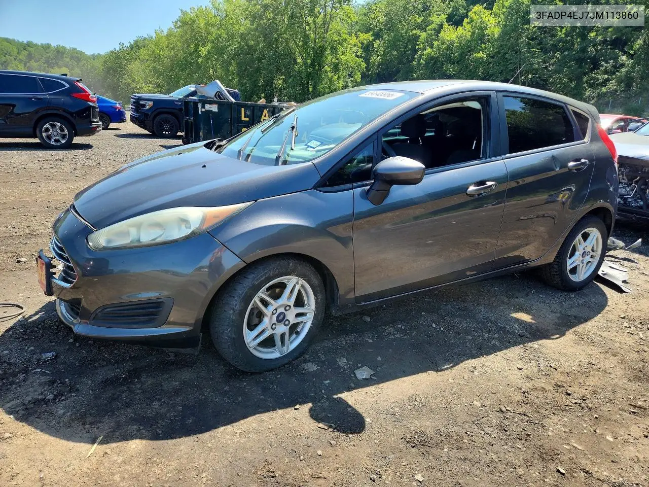 2018 Ford Fiesta Se VIN: 3FADP4EJ7JM113860 Lot: 59648966