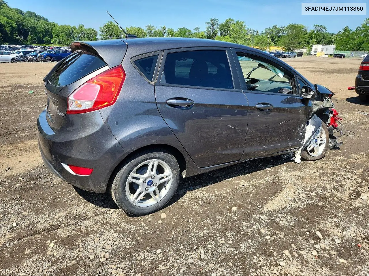 2018 Ford Fiesta Se VIN: 3FADP4EJ7JM113860 Lot: 59648966