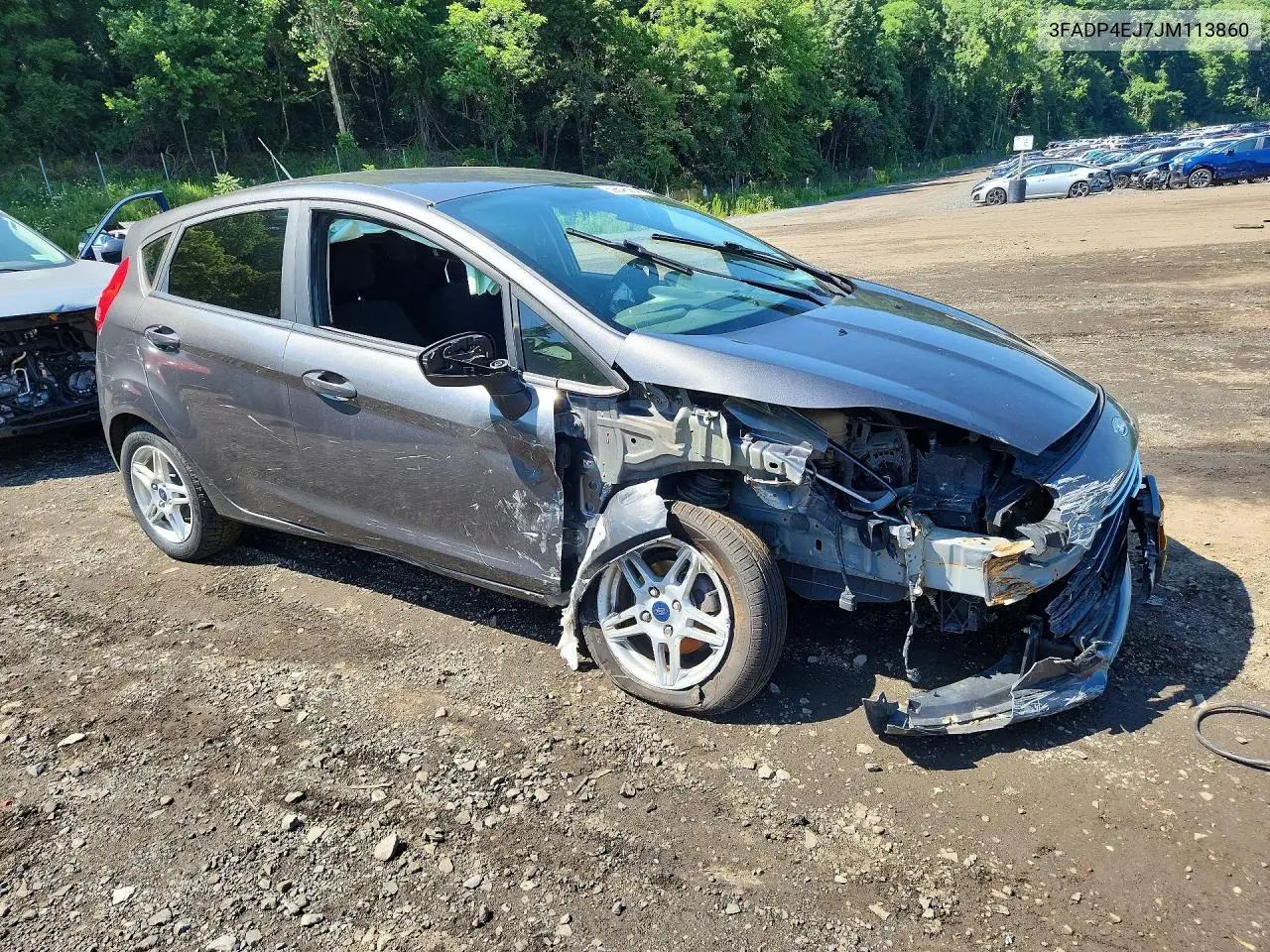 2018 Ford Fiesta Se VIN: 3FADP4EJ7JM113860 Lot: 59648966