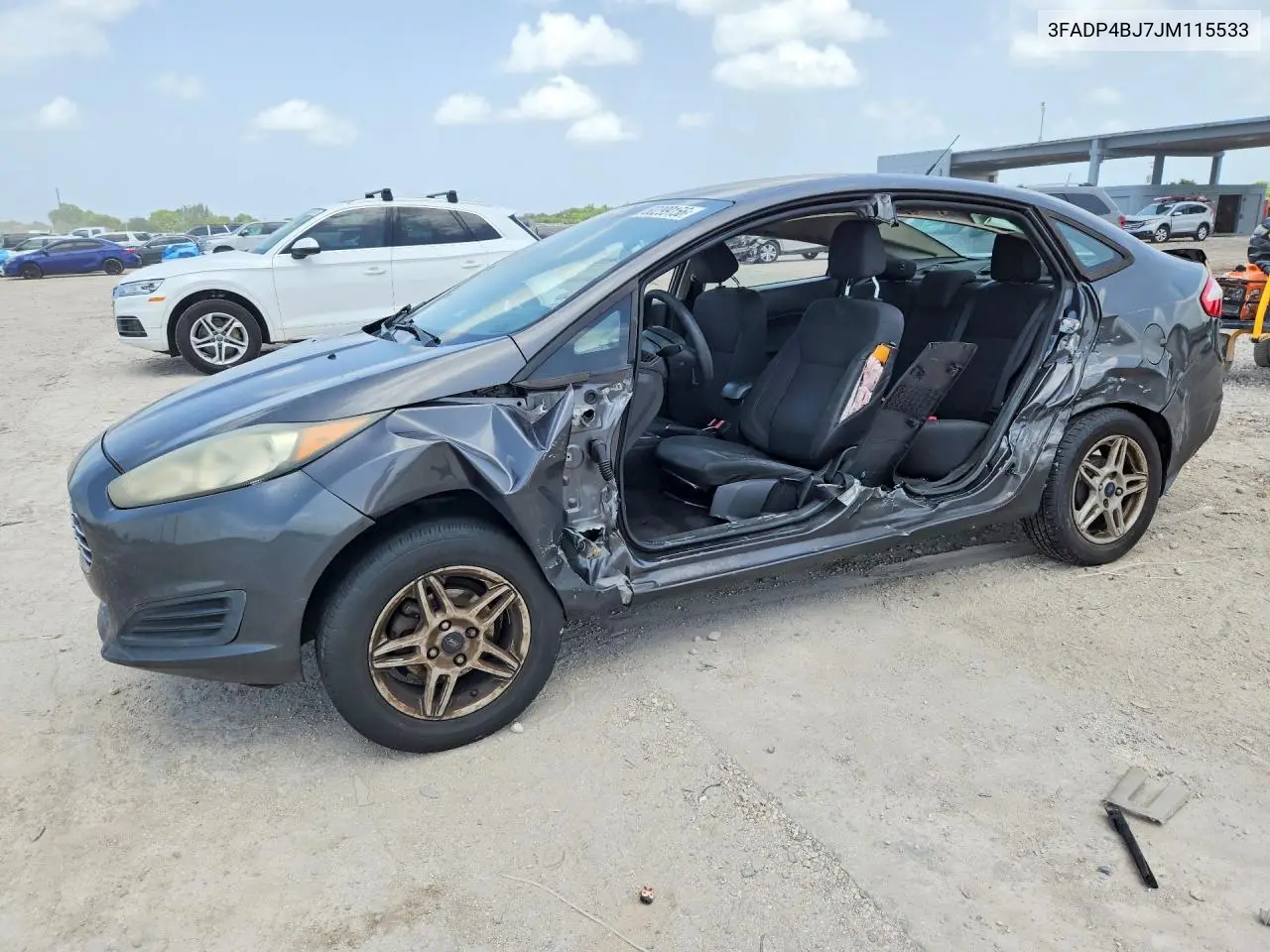 2018 Ford Fiesta Se VIN: 3FADP4BJ7JM115533 Lot: 60299156