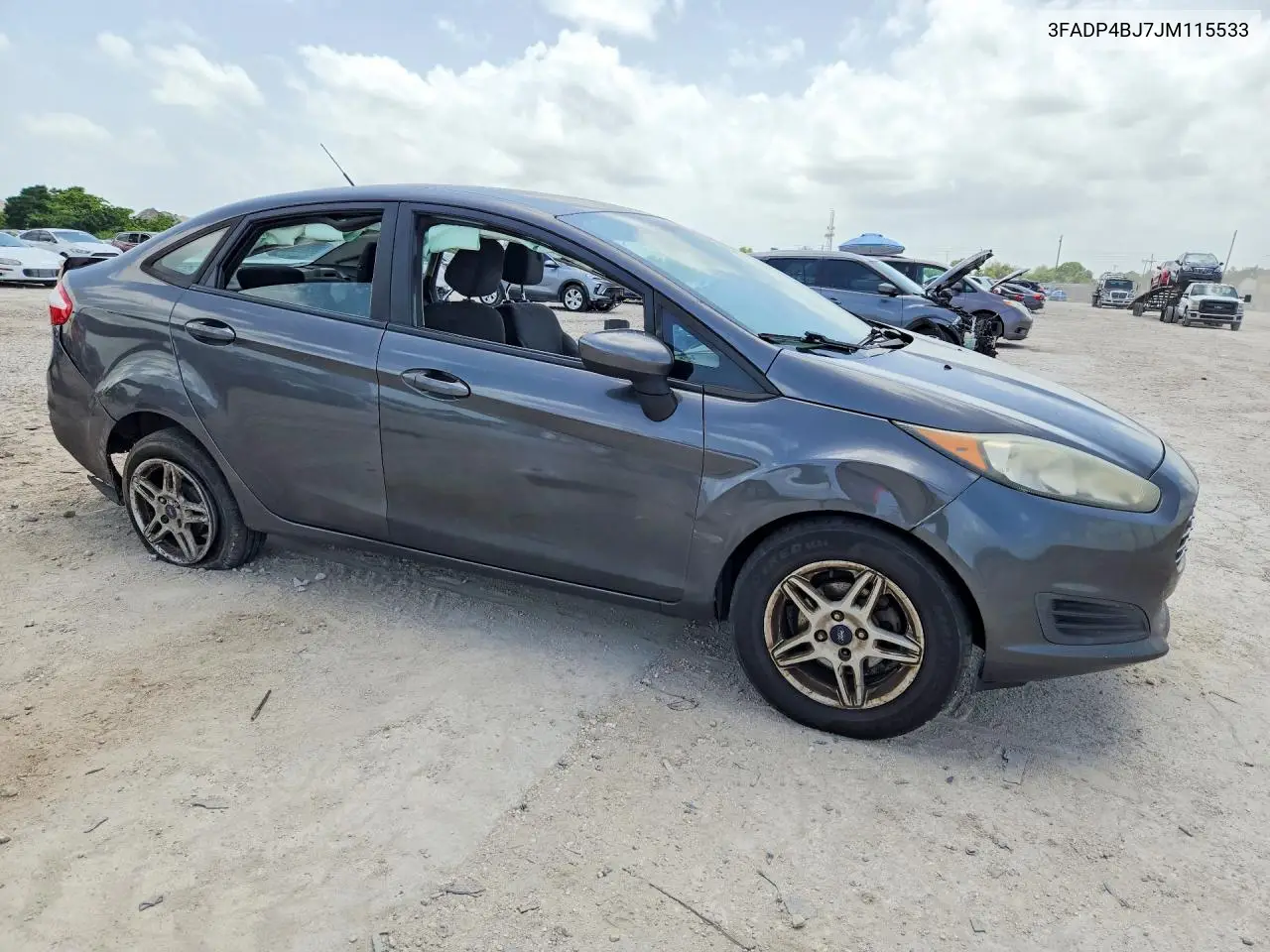 2018 Ford Fiesta Se VIN: 3FADP4BJ7JM115533 Lot: 60299156