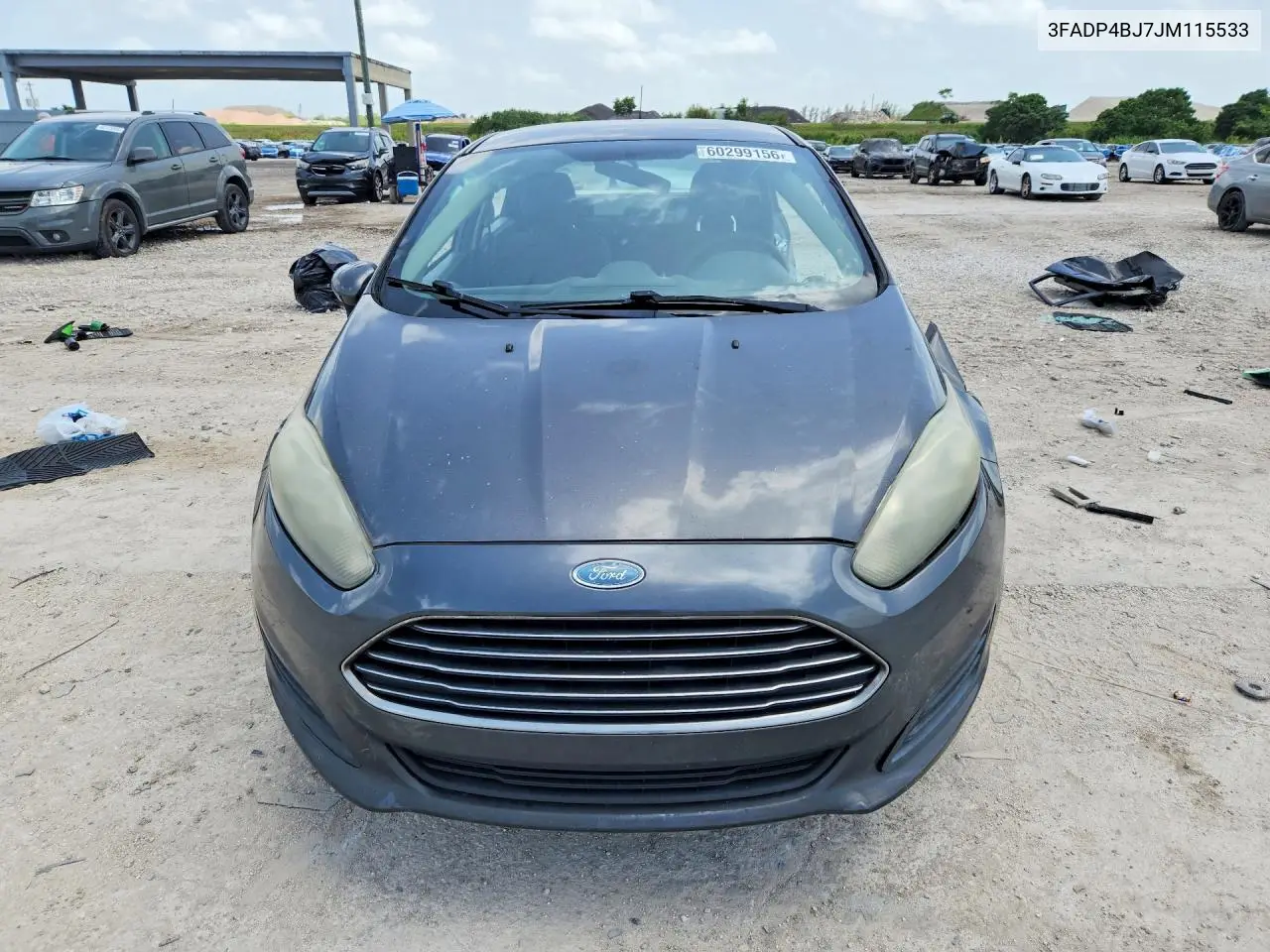 2018 Ford Fiesta Se VIN: 3FADP4BJ7JM115533 Lot: 60299156