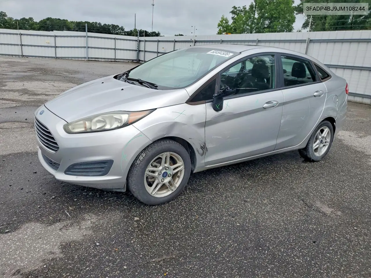 2018 Ford Fiesta Se VIN: 3FADP4BJ9JM108244 Lot: 60494506