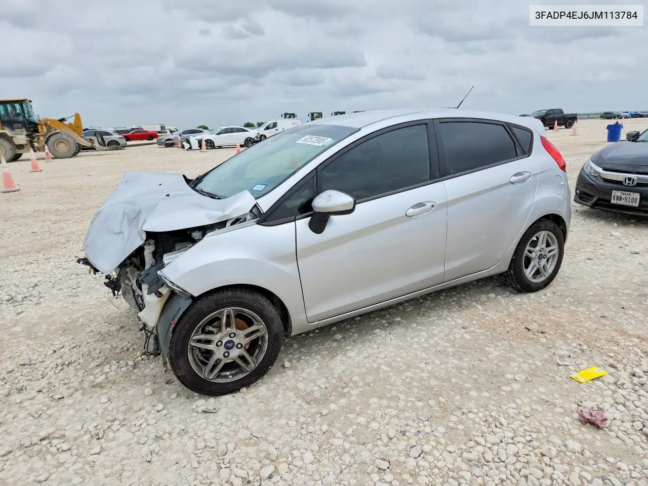 2018 Ford Fiesta Se VIN: 3FADP4EJ6JM113784 Lot: 60573906