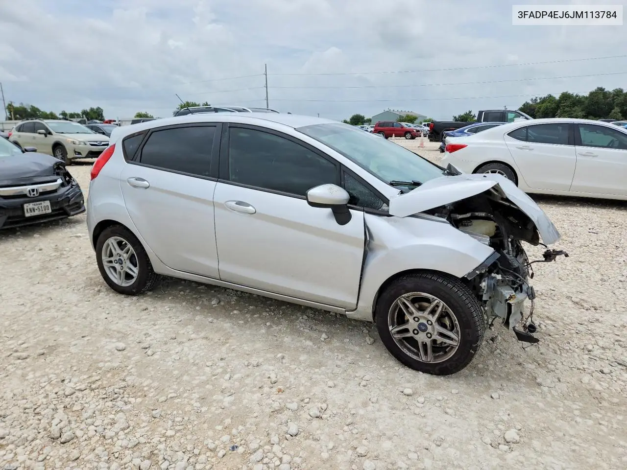 2018 Ford Fiesta Se VIN: 3FADP4EJ6JM113784 Lot: 60573906