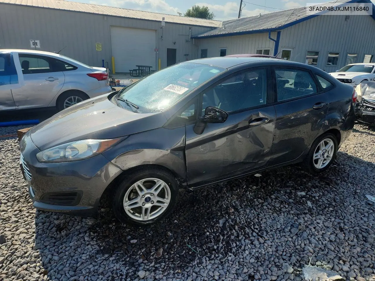 2018 Ford Fiesta Se VIN: 3FADP4BJXJM116840 Lot: 60662756