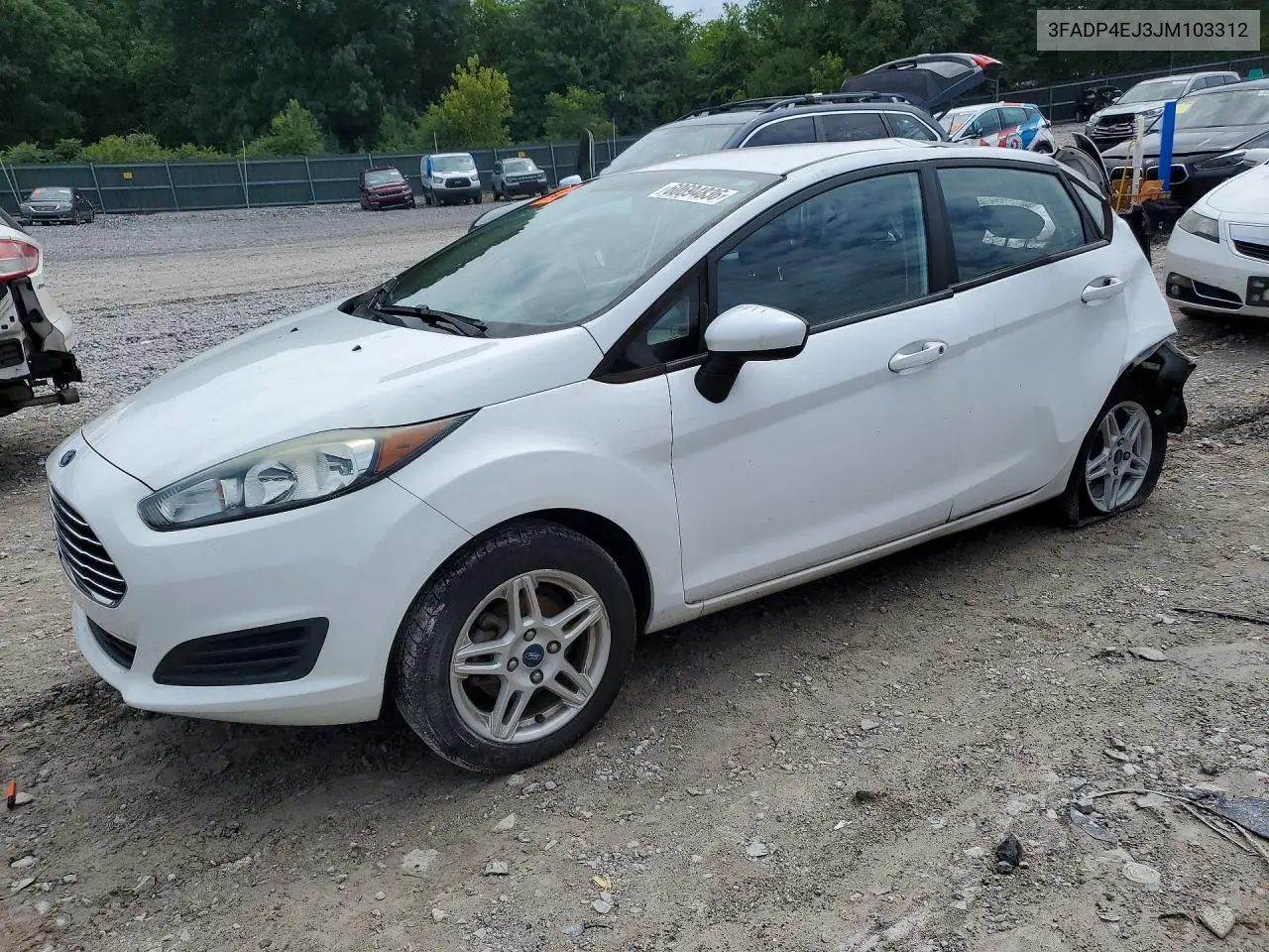 2018 Ford Fiesta Se VIN: 3FADP4EJ3JM103312 Lot: 60694836