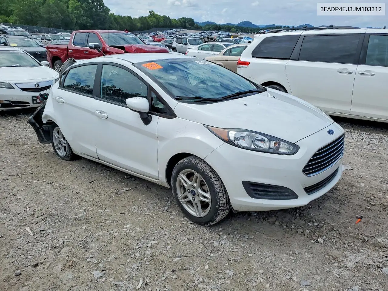 2018 Ford Fiesta Se VIN: 3FADP4EJ3JM103312 Lot: 60694836
