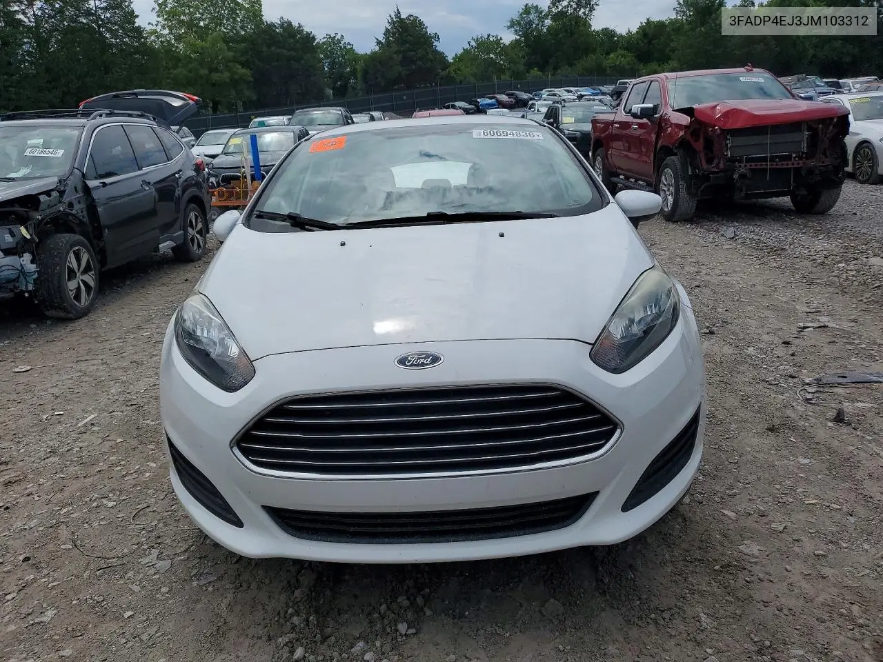 2018 Ford Fiesta Se VIN: 3FADP4EJ3JM103312 Lot: 60694836