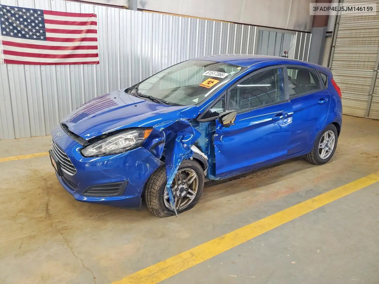 2018 Ford Fiesta Se VIN: 3FADP4EJ5JM146159 Lot: 61517366