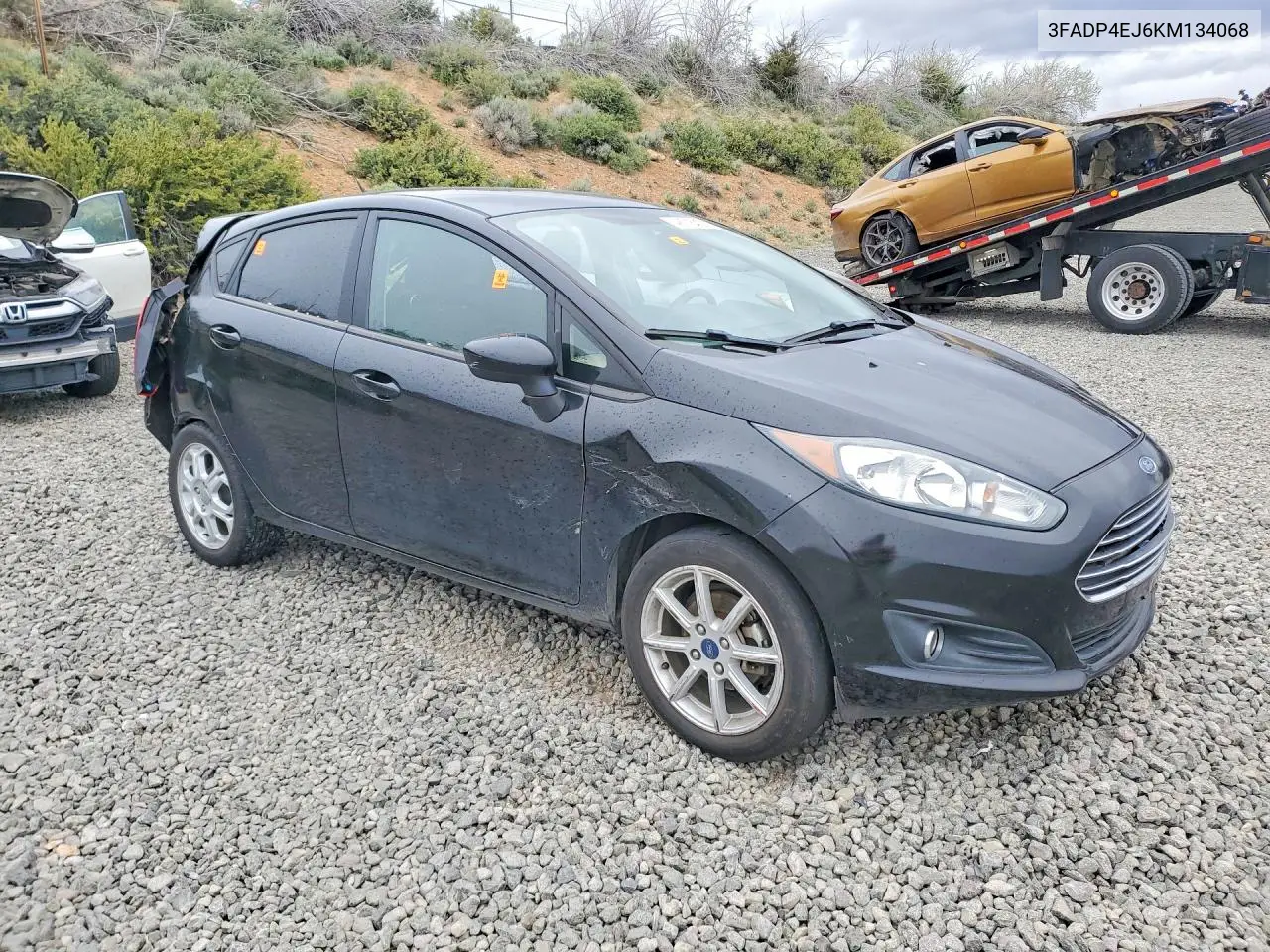2019 Ford Fiesta Se VIN: 3FADP4EJ6KM134068 Lot: 48715436