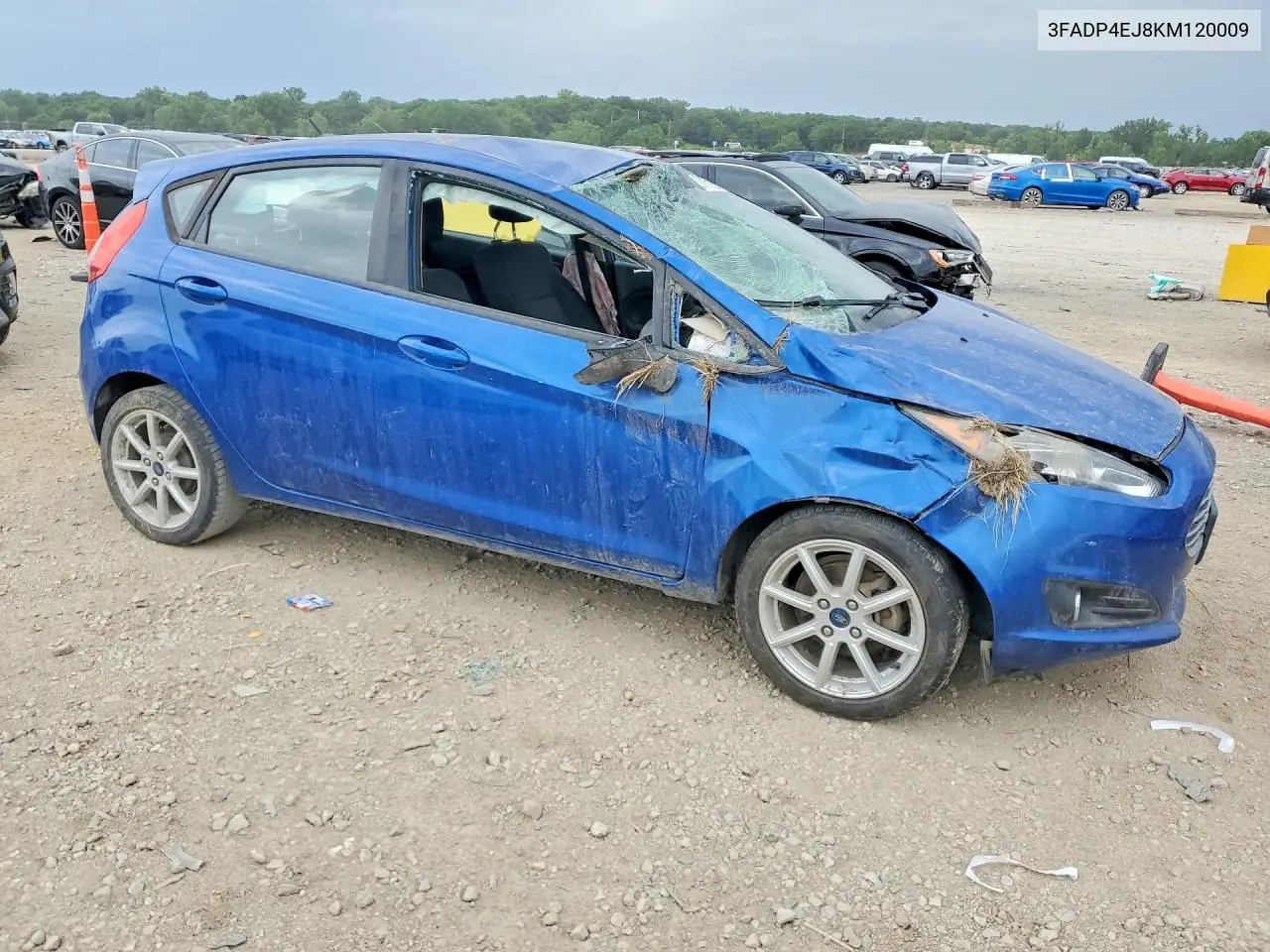 2019 Ford Fiesta Se VIN: 3FADP4EJ8KM120009 Lot: 57487106