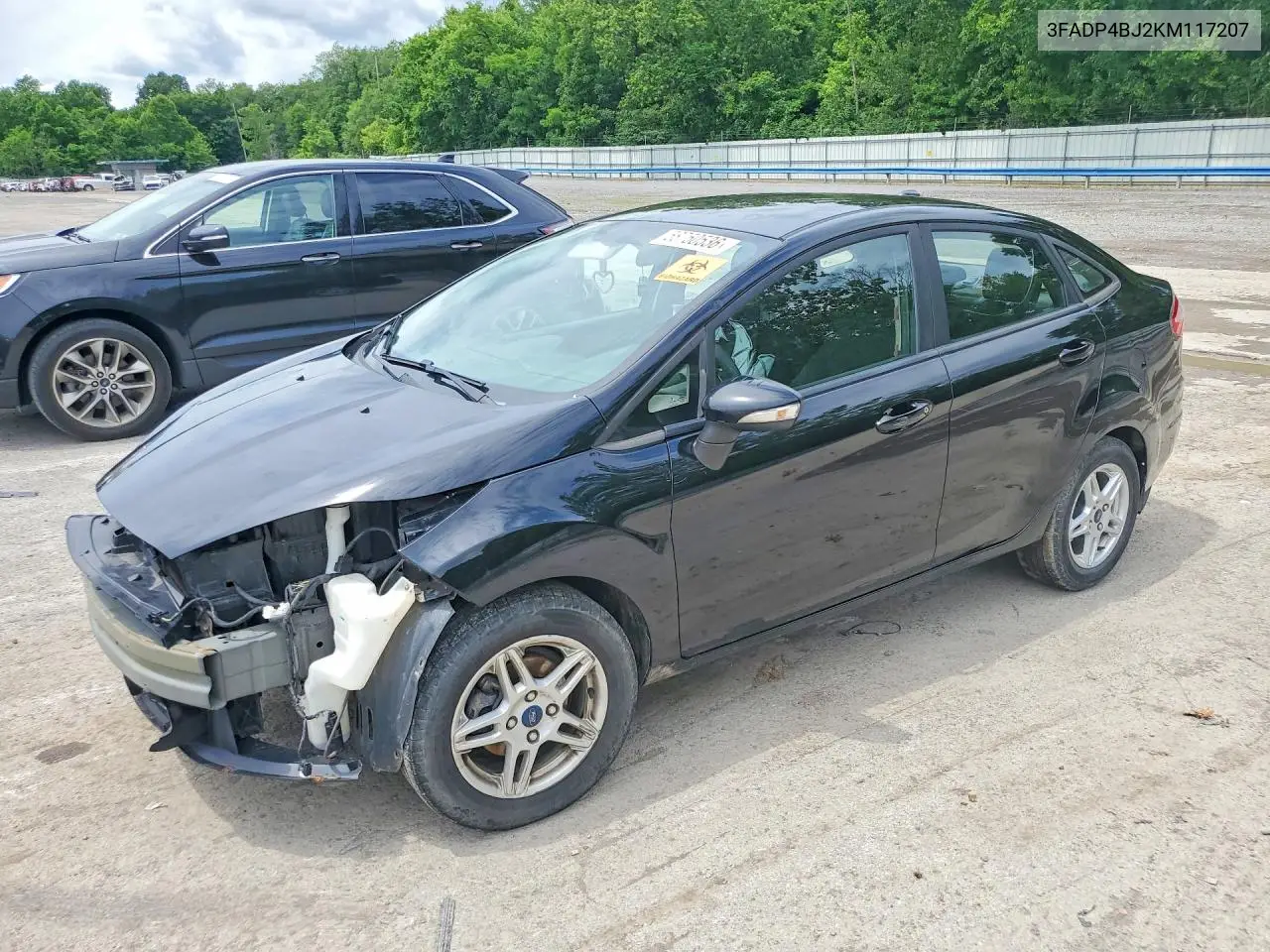 2019 Ford Fiesta Se VIN: 3FADP4BJ2KM117207 Lot: 58750536