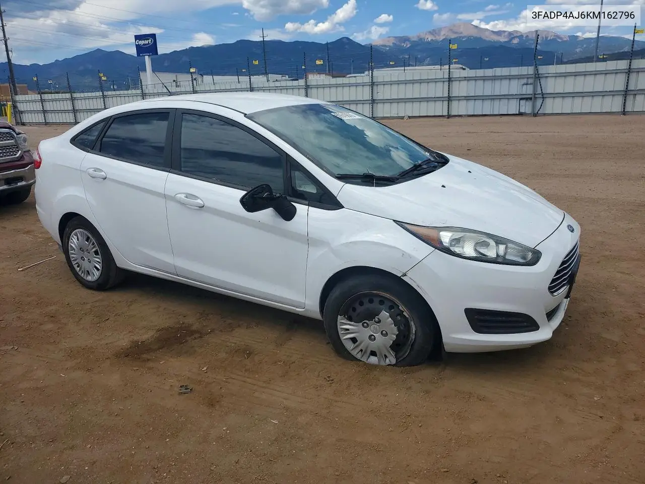 2019 Ford Fiesta S VIN: 3FADP4AJ6KM162796 Lot: 59849876