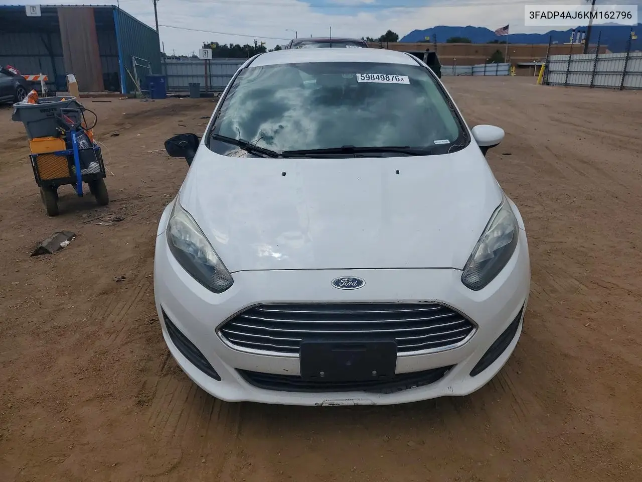 2019 Ford Fiesta S VIN: 3FADP4AJ6KM162796 Lot: 59849876