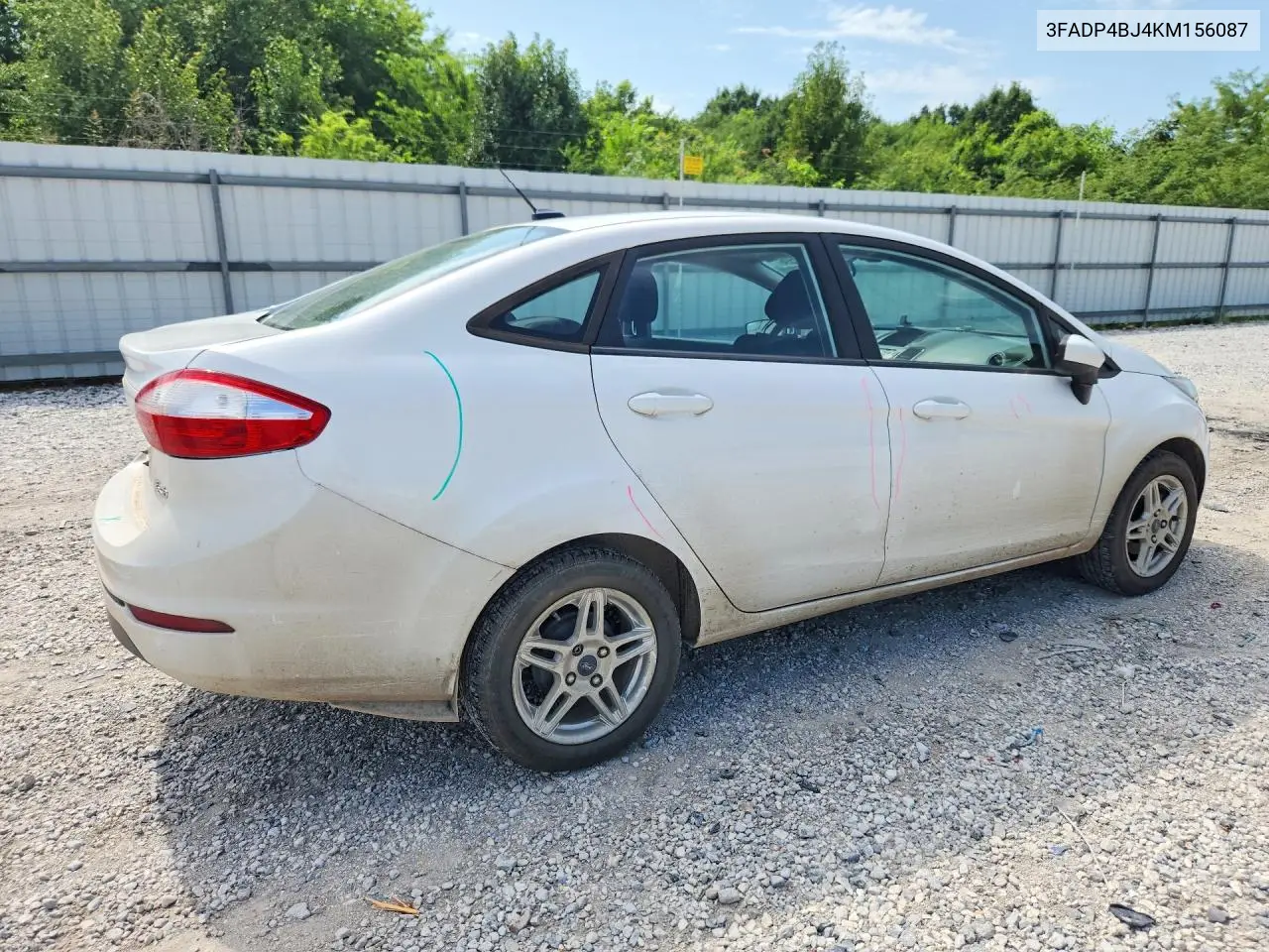 2019 Ford Fiesta Se VIN: 3FADP4BJ4KM156087 Lot: 60394596