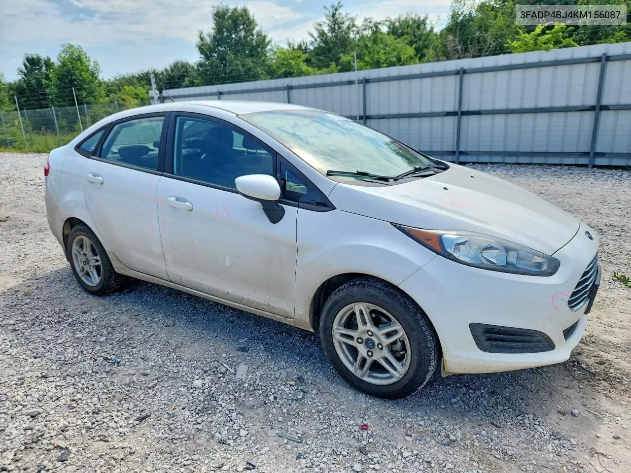 2019 Ford Fiesta Se VIN: 3FADP4BJ4KM156087 Lot: 60394596