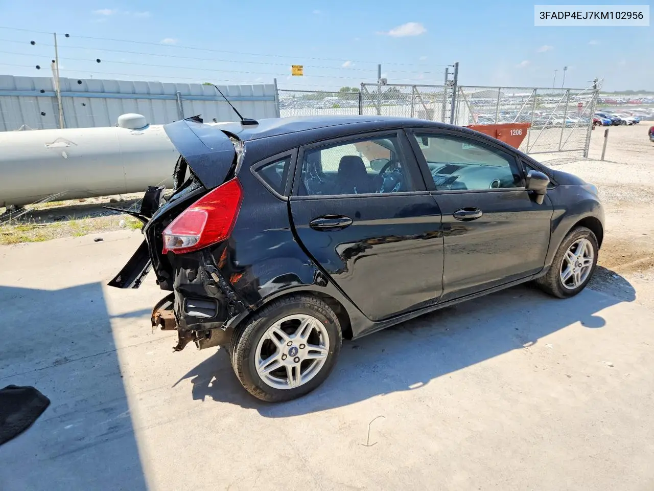 2019 Ford Fiesta Se VIN: 3FADP4EJ7KM102956 Lot: 60523076