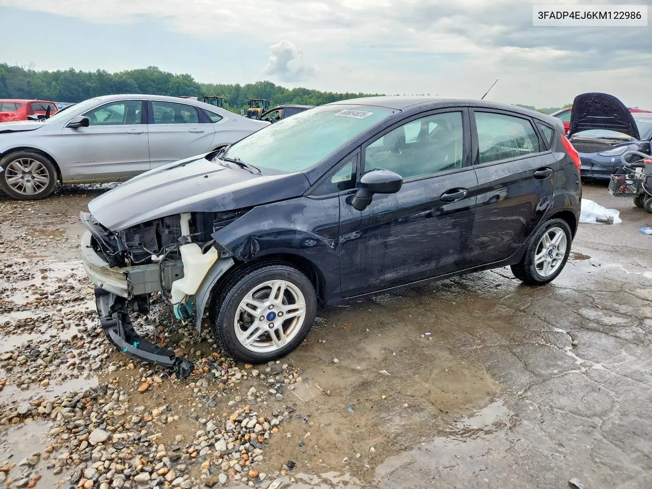 2019 Ford Fiesta Se VIN: 3FADP4EJ6KM122986 Lot: 60654026