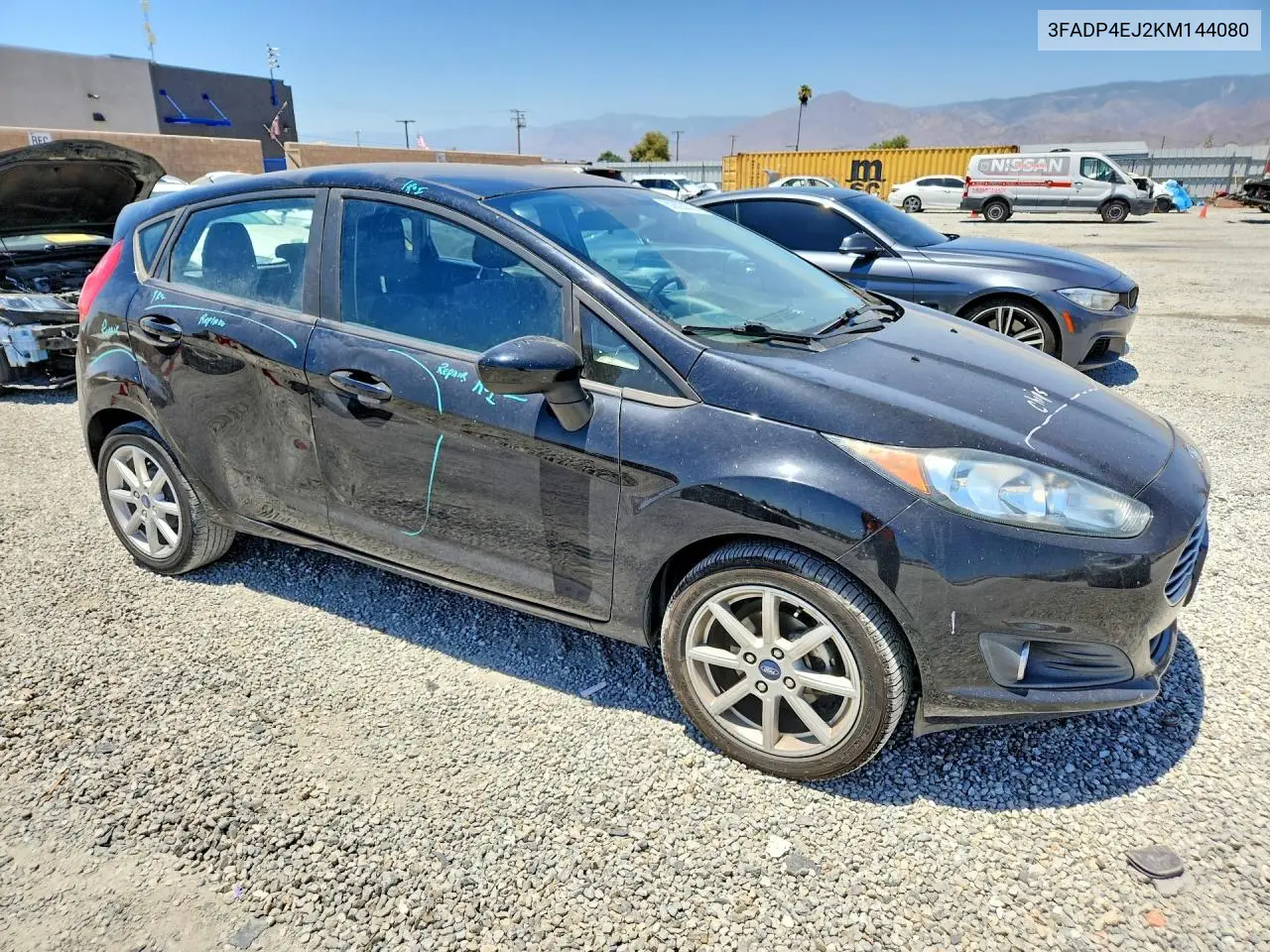 2019 Ford Fiesta Se VIN: 3FADP4EJ2KM144080 Lot: 60805676