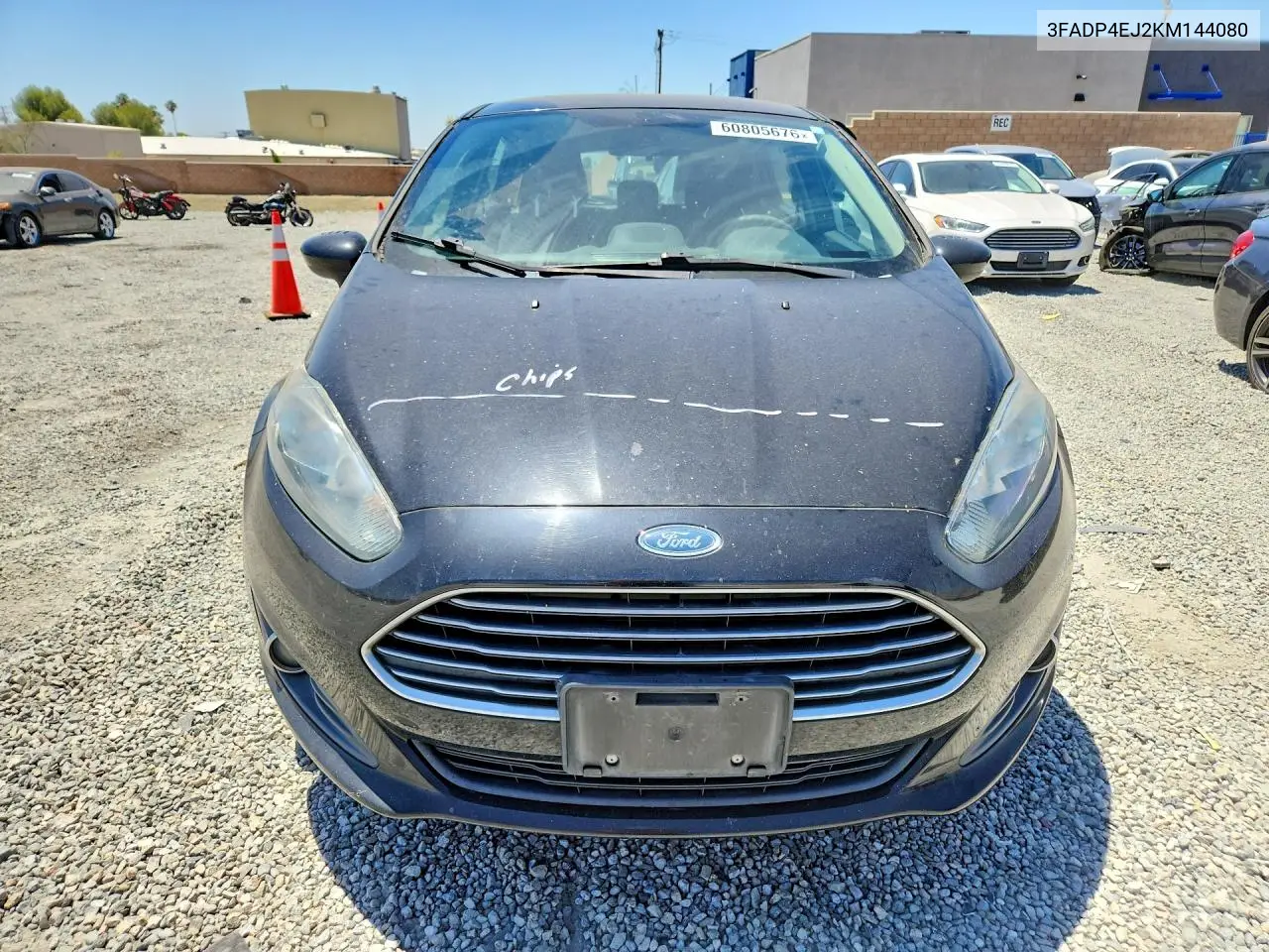 2019 Ford Fiesta Se VIN: 3FADP4EJ2KM144080 Lot: 60805676