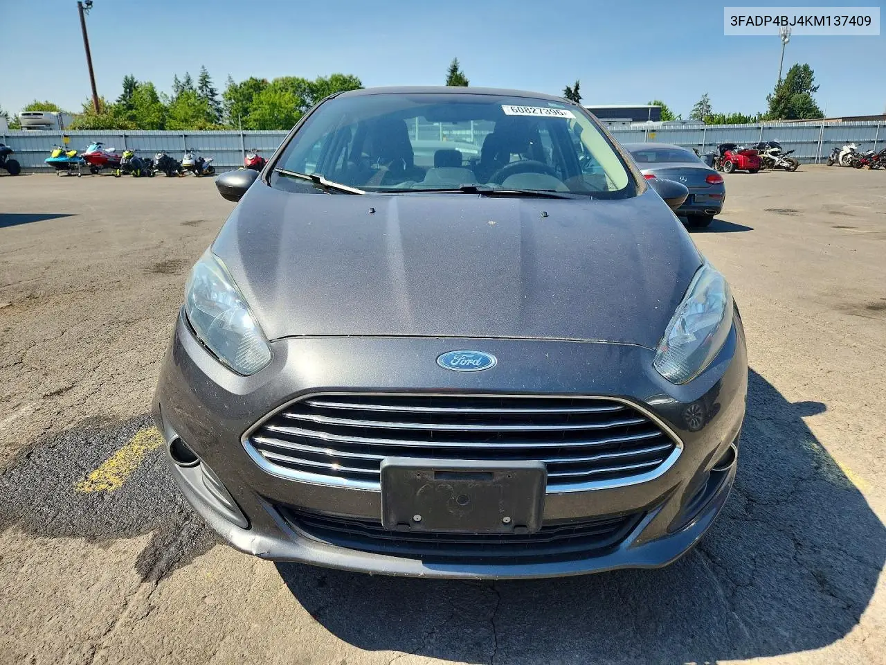 2019 Ford Fiesta Se VIN: 3FADP4BJ4KM137409 Lot: 60827396